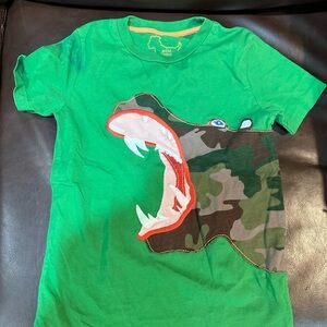 Mini Boden Green Graphic Short Sleeve Tee
